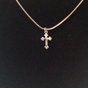 Cross necklace and chain